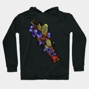 Sage and Lavender smudge stick sticker Hoodie